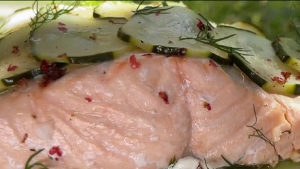 Gourmand - Dos de saumon à l'aneth et au gingembre