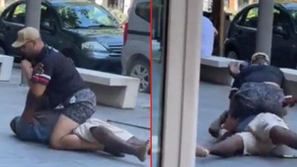 İnfial yaratan görüntü kız arkadaşıma laf attı diyerek satıcıyı öldürdü