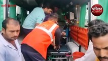 VIDEO : ट्रक चालक ने स्कूल के टेम्पू को मारी टक्कर, 15 घायल