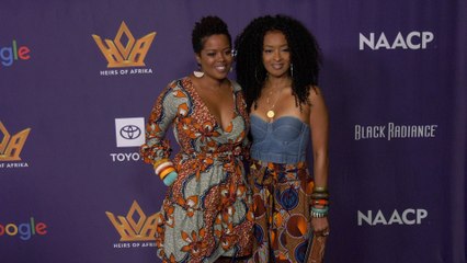 Malinda Williams and Jennia Fredique "Heirs Of Afrika 5th Annual International Women of Power Awards" Red Carpet Fashion