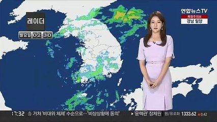 [날씨] 내일까지 비, 수도권 영서 호우…한낮 무더위