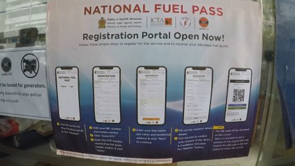 Sri Lanka pone en marcha un sistema QR para controlar raciones de combustible