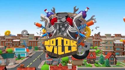 Blue Police Car & Race Cars - Magic Hat - Motorville - 3D Cars Cartoon for Kids