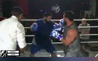 İranlı Hulk olarak tanınan Seccad Garibi çıktığı ilk boks maçında dünyaya rezil oldu