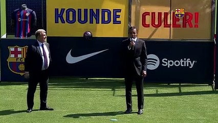 Primeras palabras de Koundé en el día de su presentación con el Barça / REDES