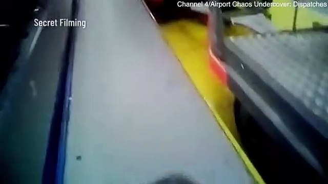 Undercover footage reveals luggage standstill ant Manchester Airport