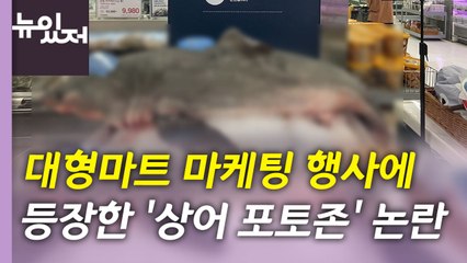 [뉴있저] 대형마트에서 '상어 포토존' 행사 논란 / YTN