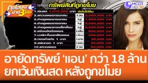 อายัดทรัพย์ 'แอน ทองประสม' กว่า 18 ล้าน ยกเว้นเงินสด หลังถูกขโมย  (1 ส.ค. 65) คุยโขมงบ่าย 3 โมง