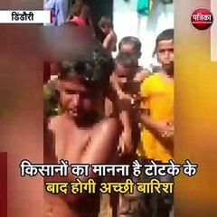 डिंडौरी : इंद्र देव को खुश करने के लिए ग्रामीणों ने किया टोटका