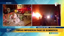 Incendio consume dos viviendas en Cercado de Lima, hay cuatro familias afectadas