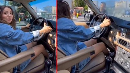 Kadının yeni yıkattığı lüks arabasının camını berbat eden şahıs tepki çekti