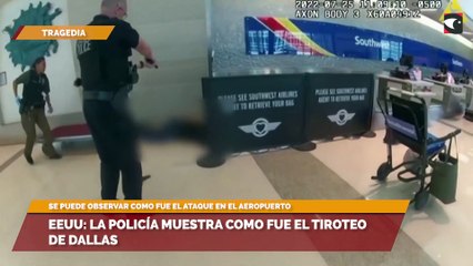 EEUU: la policía muestra como fue el tiroteo de dallas