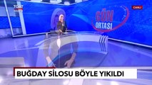 Lübnan'da 2 Yıl Önceki Büyük Patlamanın Sembolü Buğday Silosu Kısmen Yıkıldı