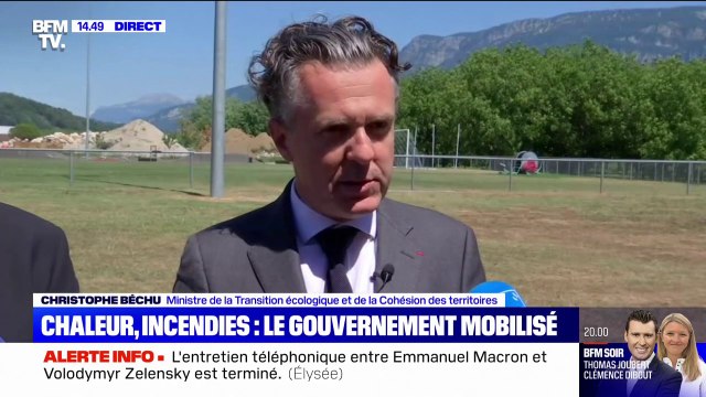 Christophe Béchu: Nous étions ce matin à 5 départements en alerte canicule, ce chiffre va augmenter