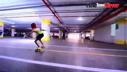 A seven years old girl from Pune Deshna Nahar registers her name in the Guinness Book of r