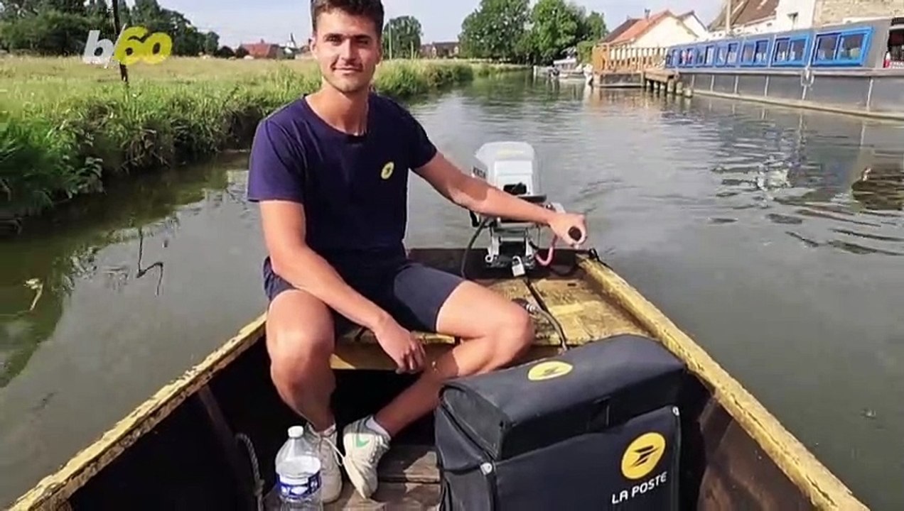 Meet France's Only Postman Who Delivers Mail By Boat