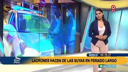 Aprovechan feriado para robar: delincuentes fueron detenidos en Surco