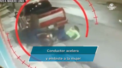 Sujeto en moto atropella y patea a mujer en la GAM