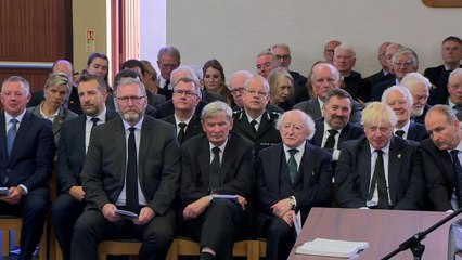 UK and Ireland leaders attend funeral of David Trimble
