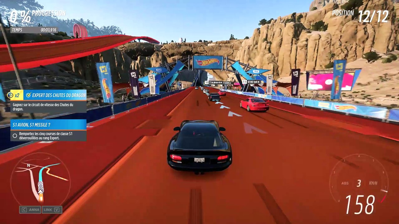Forza Horizon 5 sprint de vitesse du looping du canyon