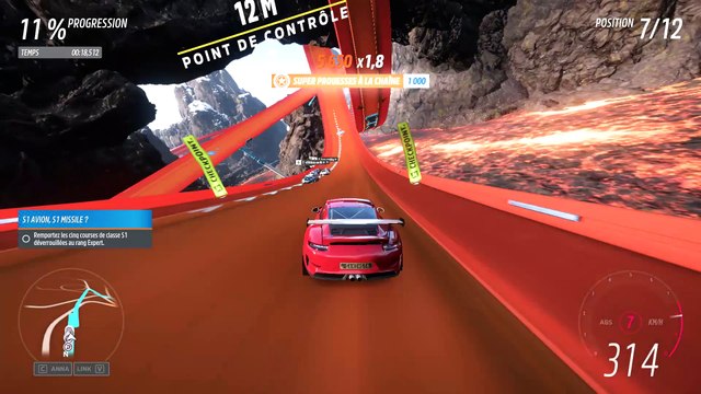 Forza Horizon 5 sprint périlleux de looping de lave