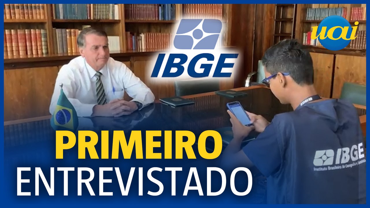Bolsonaro é o primeiro entrevistado do Censo 2022