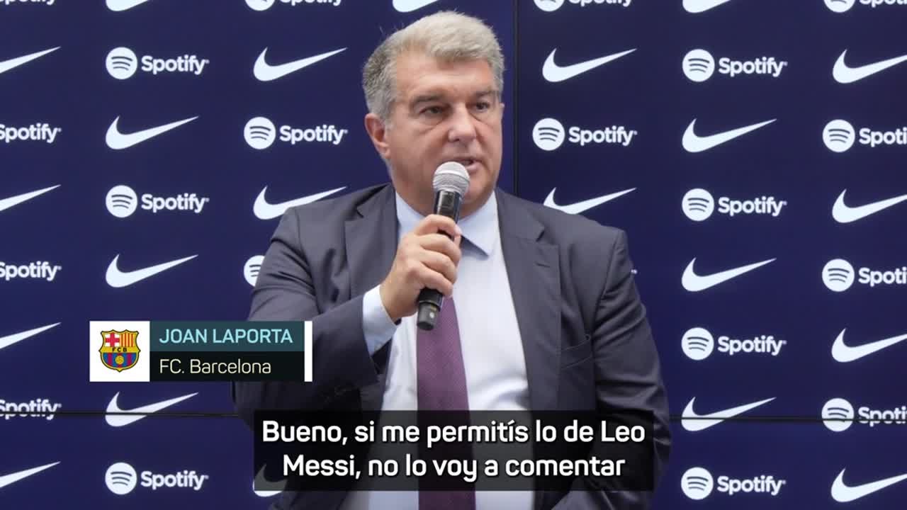 Laporta: "El Barcelona tiene una deuda moral con Messi"