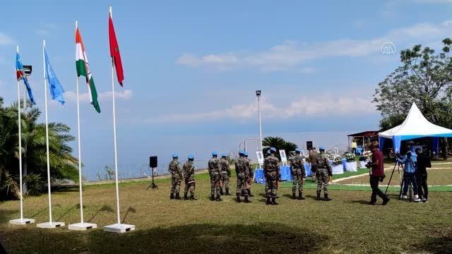 Son dakika haberi... Kongo Demokratik Cumhuriyeti'nde öldürülen BM barış gücü askerleri için anma töreni