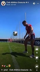 El espectacular gol de Chimy Ávila en el último entrenamiento de Osasuna