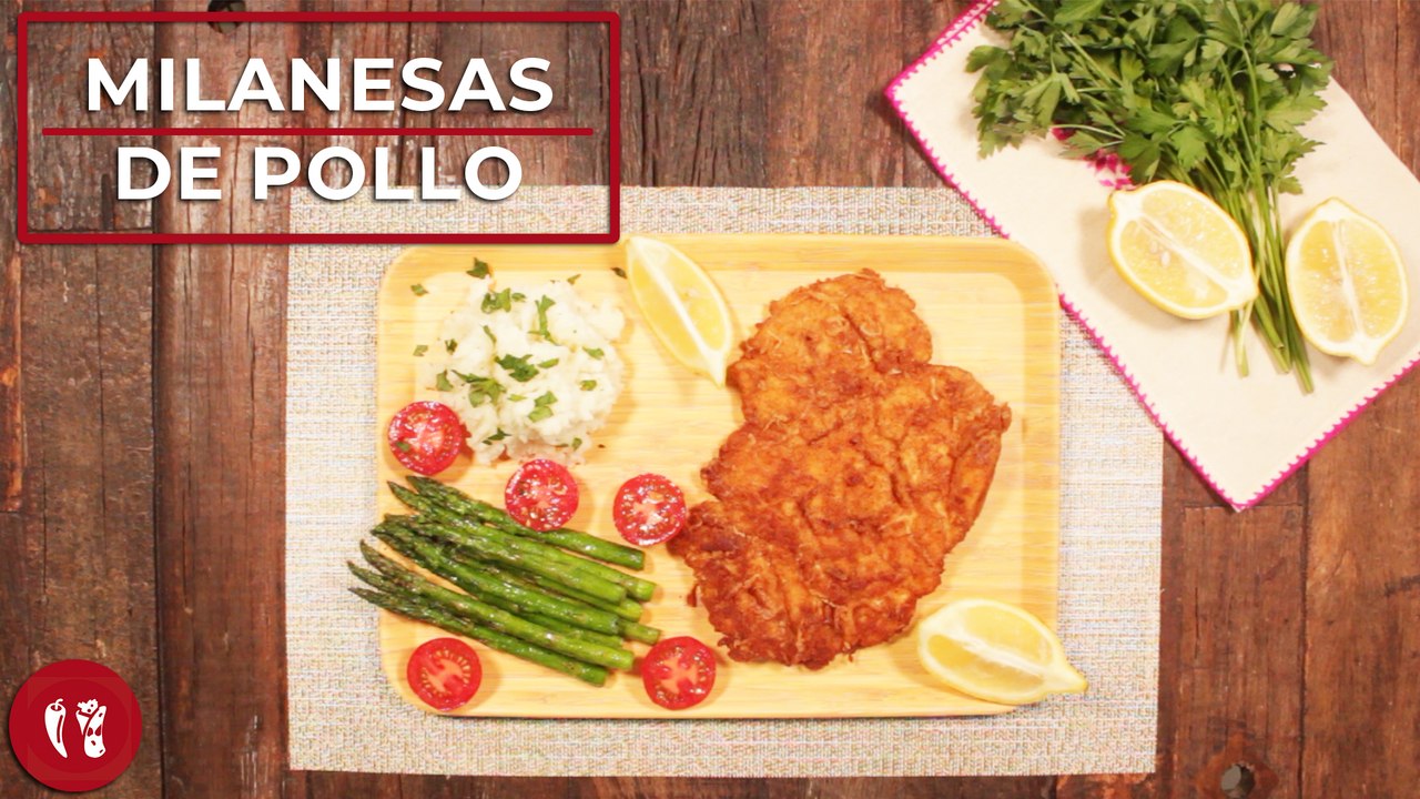 Milanesas de pollo | Receta definitiva para conseguir las milanesas empanizadas perfectas | Directo al Paladar México