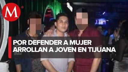 Golpean y atropellan a joven afuera de los juzgados federales en Tijuana