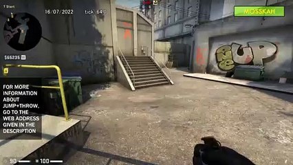 How to Smoke Restroom on Overpass, option 1 - CSGO