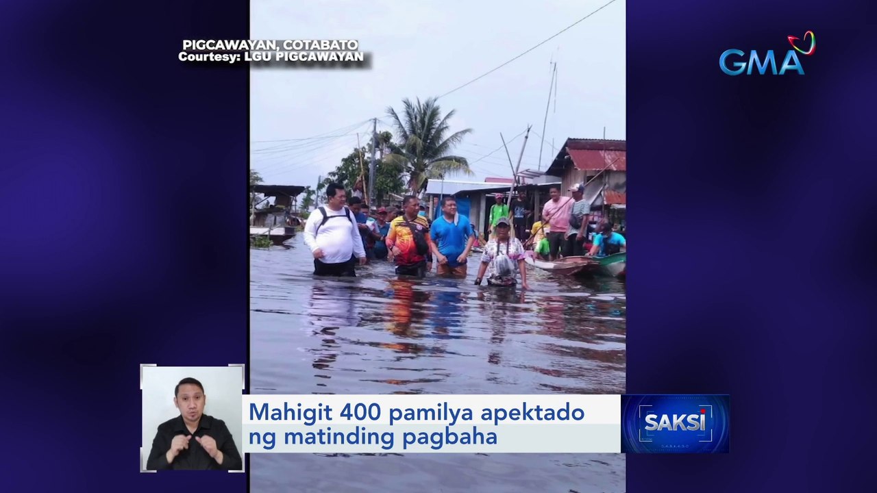 Mahigit 400 pamilya apektado ng matinding pagbaha | Saksi