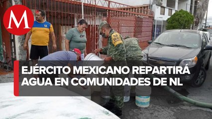 Sedena envía 114 pipas de agua para abastecer vital líquido a los ciudadanos de NL