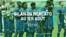 ESTAC : Bilan du mercato au 1er août