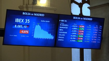 El Ibex 35 cede un 0,87 % en los 8.085 puntos