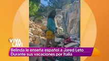 Belinda y Jared Leto disfrutan de vacaciones en Italia