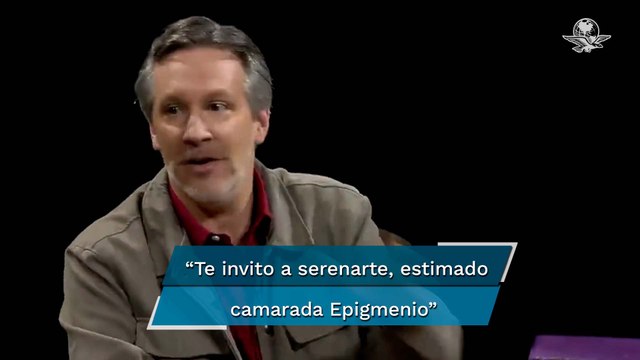 Ackerman choca con Epigmenio por elecciones internas de Morena; lo invita a serenarse