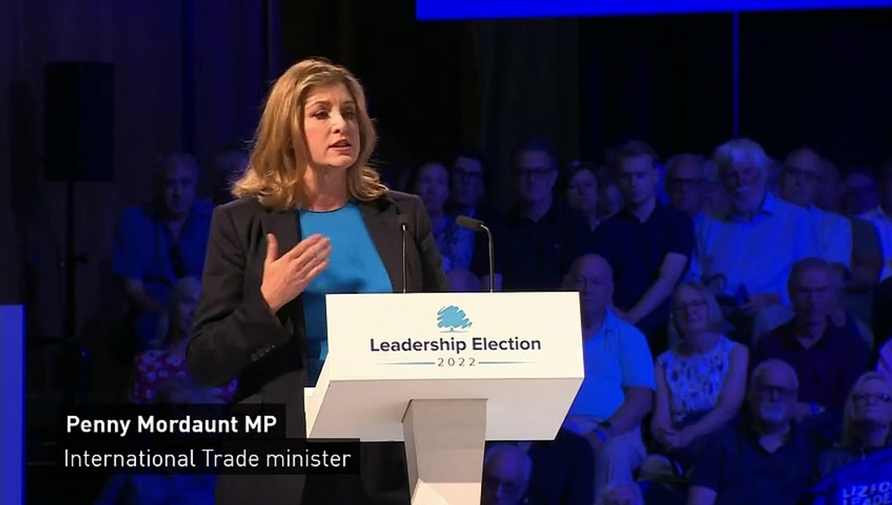 Penny Mordaunt announces support for Liz Truss