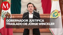 Gobernador de Veracruz pidió el traslado de Jorge Winckler a penal del altiplano