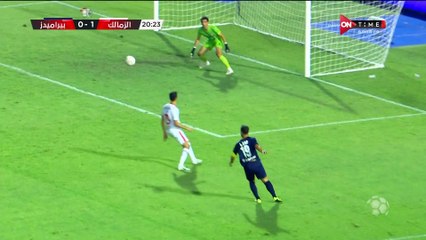 محمد عواد ينقذ مرمى الزمالك من تسديدة وليد الكرتى