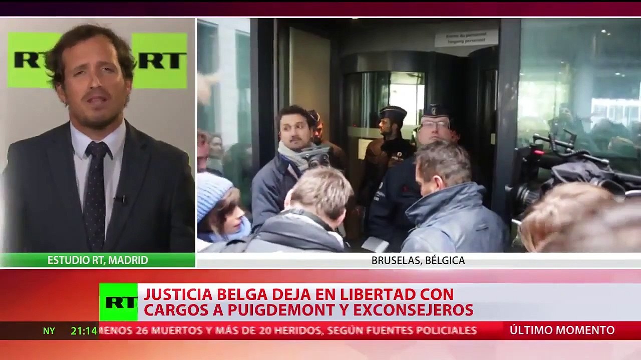 Un juez belga interroga y deja en libertad condicional a Puigdemont y a cuatro exconsejeros