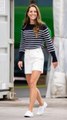 Kate Middleton Goes Nautical Chic in Breton Stripes and Sailor Shorts