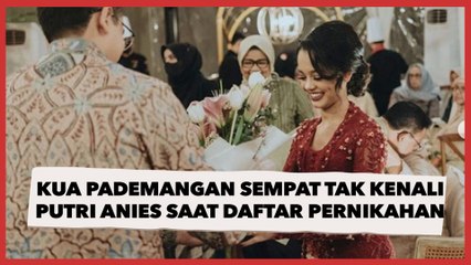 Cerita Kepala KUA Pademangan Sempat Tak Kenali Putri Anies Saat Daftar Pernikahan