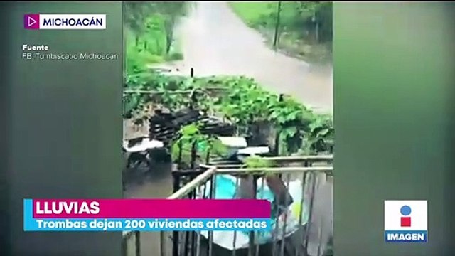Lluvias dejan viviendas afectadas en Michoacán
