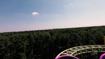 Dwervelwind Roller Coaster (Toverland Theme Park - Kronenberg, Netherlands) - Spinning Roller Coaster POV Video - Front Row