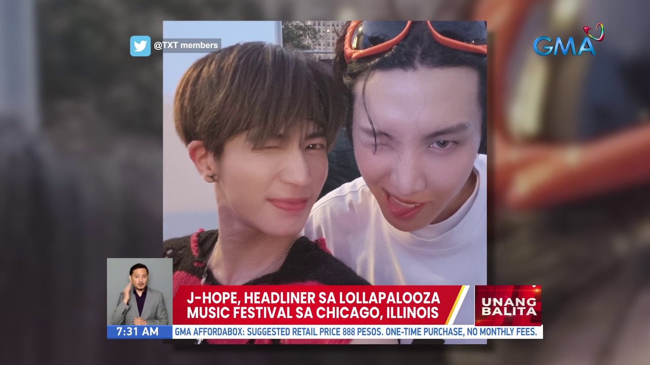 J-Hope, headliner sa Lollapalooza Music Festival sa Chicago, Illinois | UB