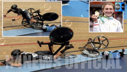 Cyclist Meenakshi RUN OVER by Rival Before Being Taken From Track on Stretcher as Kenny Wins Gold