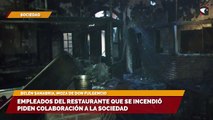 Empleados del restaurante que se incendió piden colaboración a la sociedad