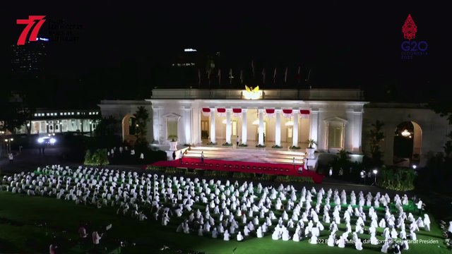 Presiden dan Wakil presiden Pimpin acara Zikir dan Doa Kebangsaan 77 Tahun Indonesia Merdeka